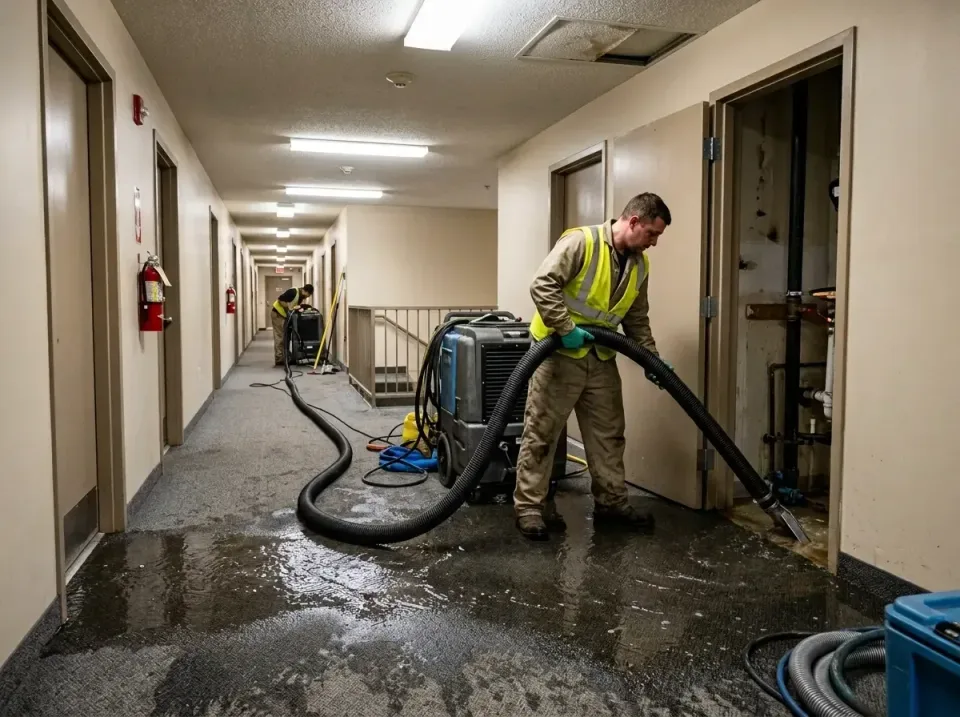multi-unit-apartment-hallway-f-005 — frequently asked questions, Emergency Burst Pipe Water Extraction & Removal in Randlema…